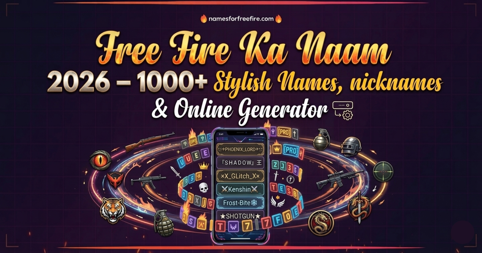 free fire ka naam