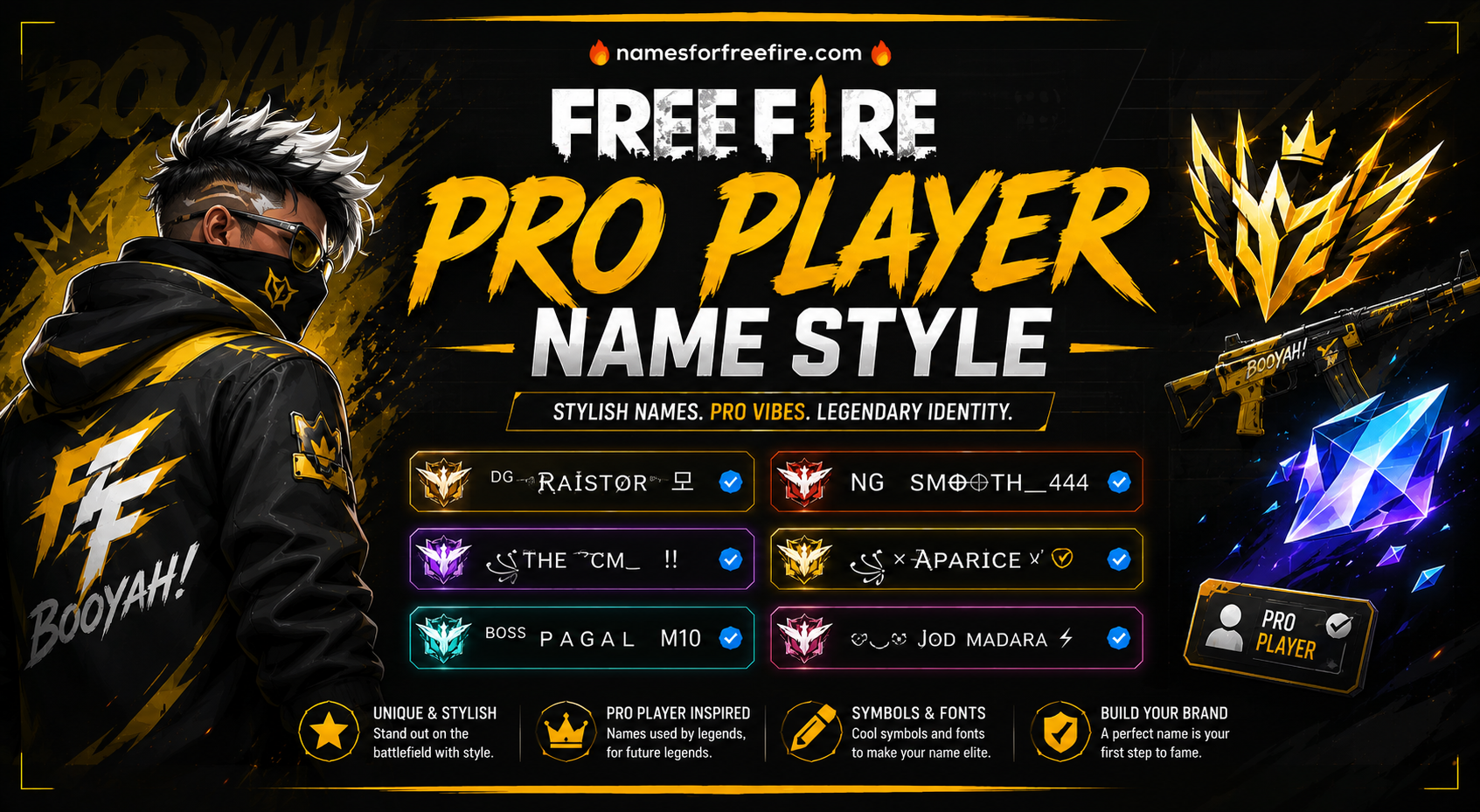 Free Fire Pro Names