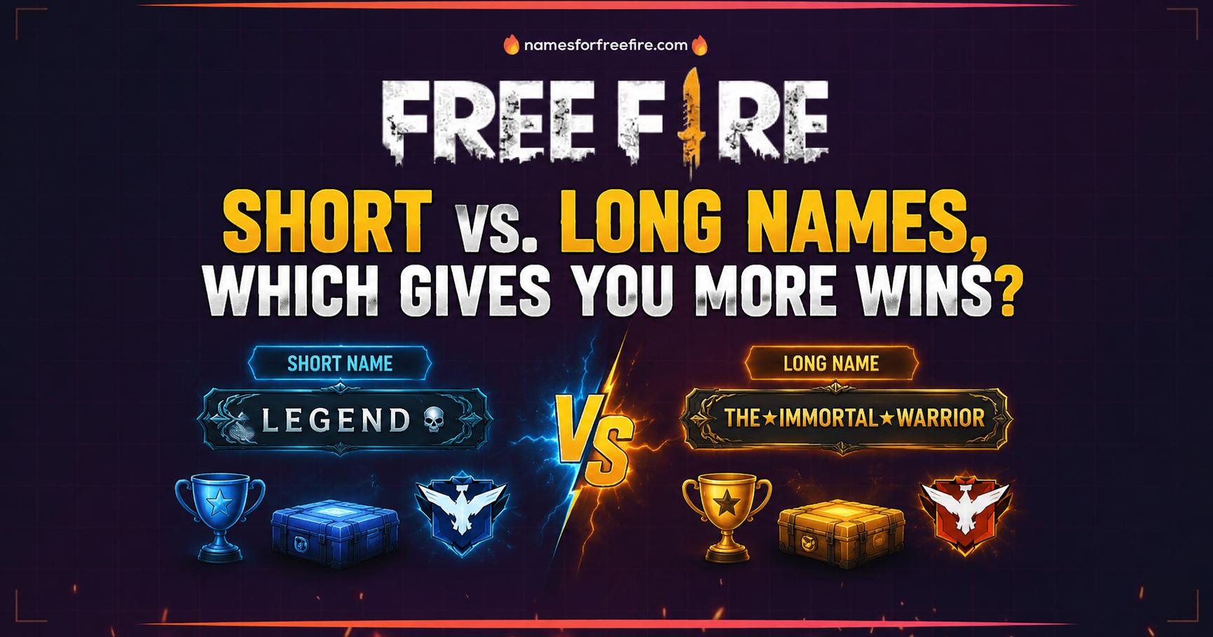 Free Fire Short vs Long Names