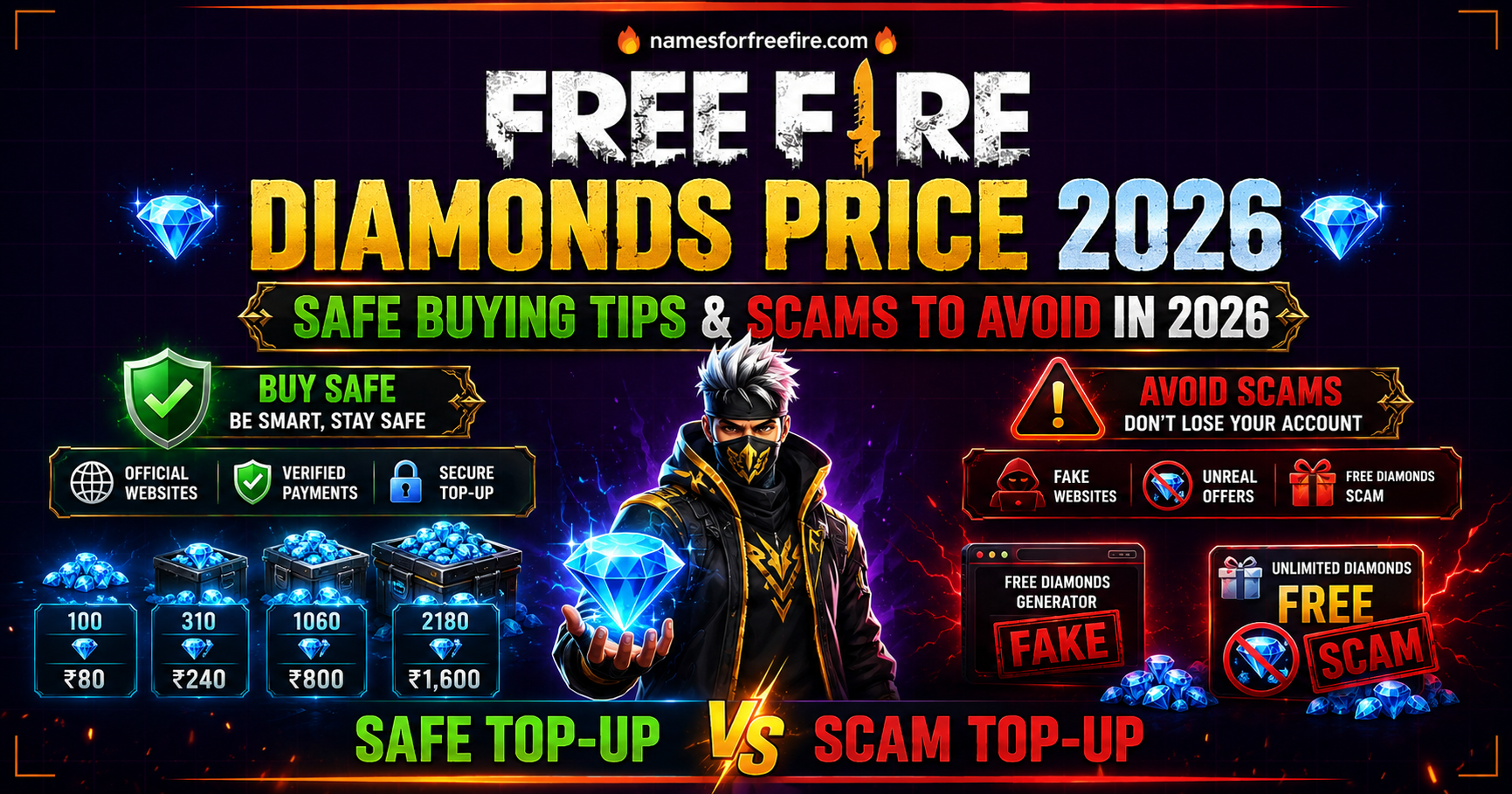 Free Fire Diamonds Price 2026