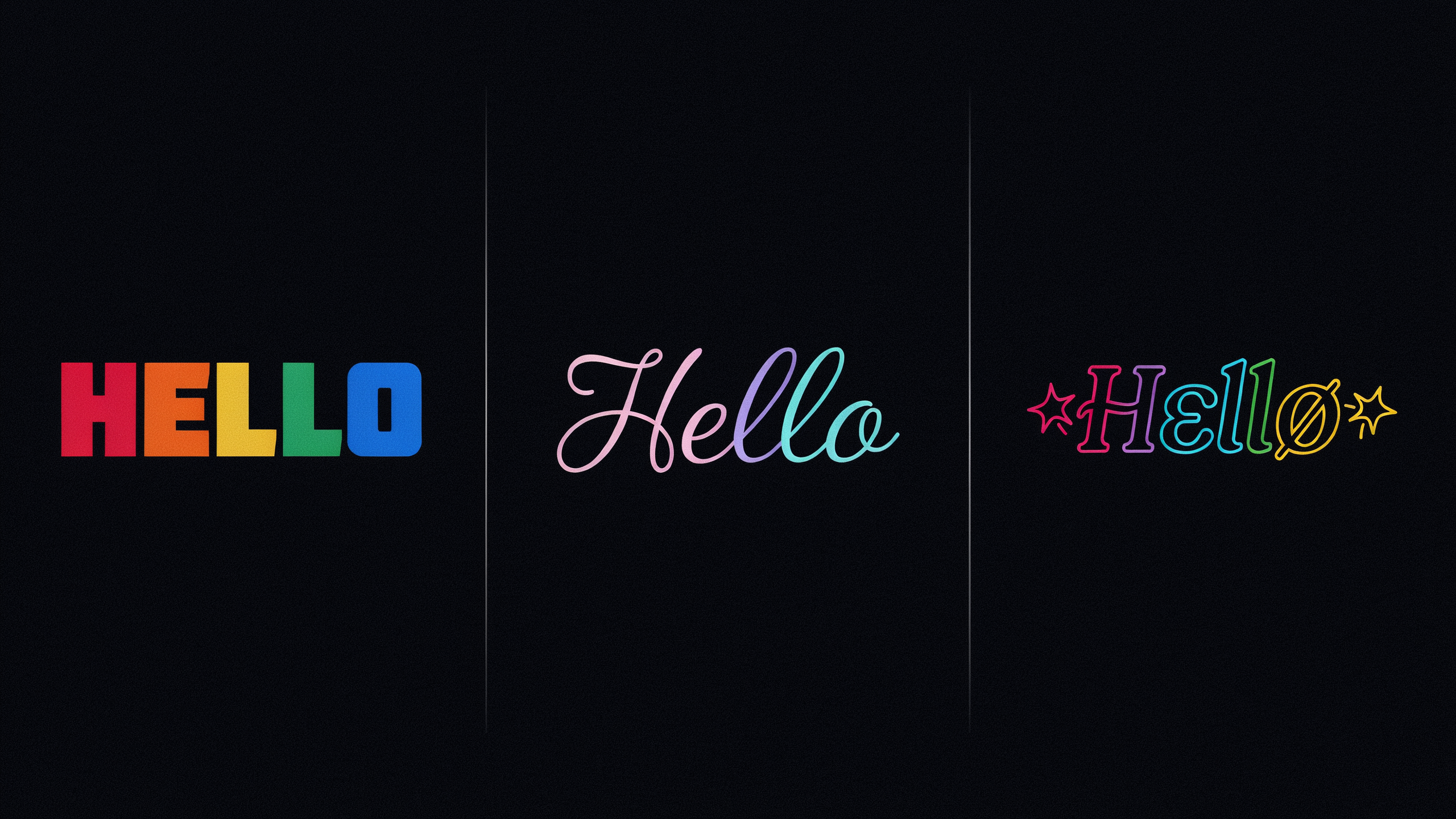 cursive font
